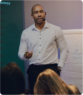 Palestrante em ação